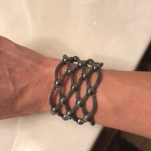 Pewter magnetic bracelet